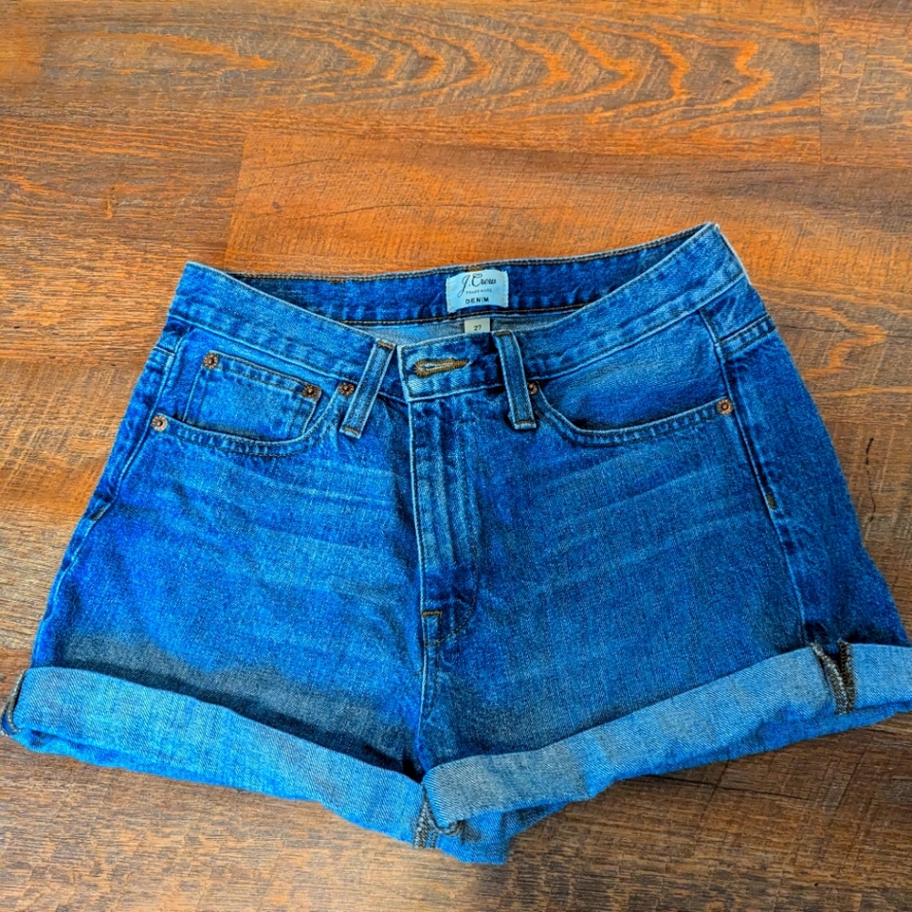 J Crew High Waisted Denim Short